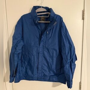 U2 Wear Me Out Blue Windbreaker Lightweight Weather-Resistant